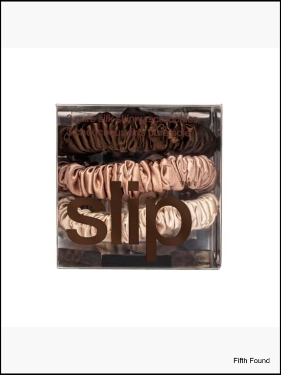Anti-Crease Silk Scrunchies 3-Pack Hair Ties Delicate Hair